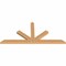 Ekena Millwork Saratoga Timber Gable Bracket, Western Red Cedar, 96"W x 44"H x 3 1/2"D x 5 1/2"F, 11/12 Pitch GBW096X44X0406SAR00SWR - alternate 3